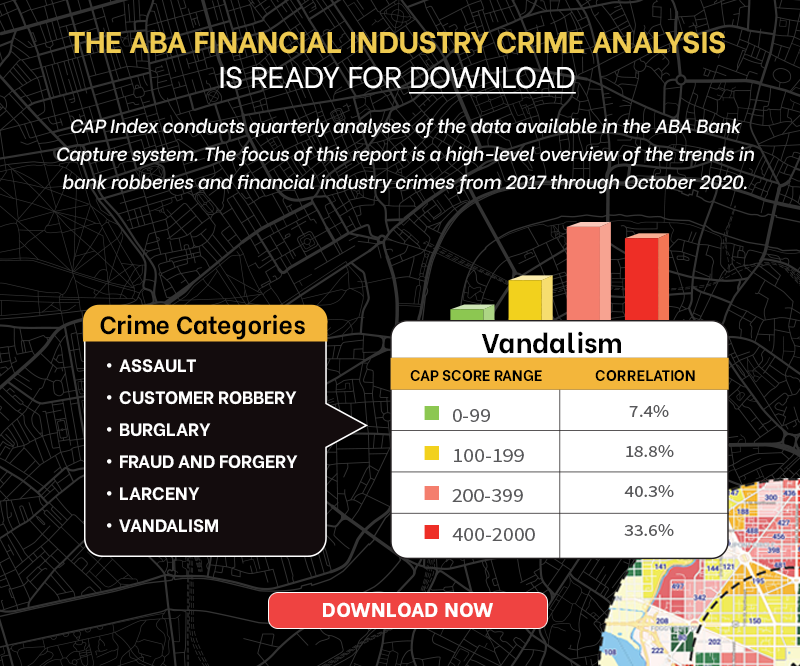 Download the ABA Financial Industry Crime Analysis from CAP Index