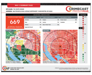 CRIMECAST Report Summary Page